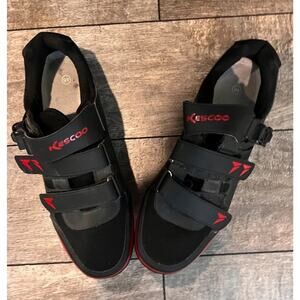 KESCOO Unisex Cycling Shoes Compatible w/ Pelaton Indoor Road Bike Shoes Size 46